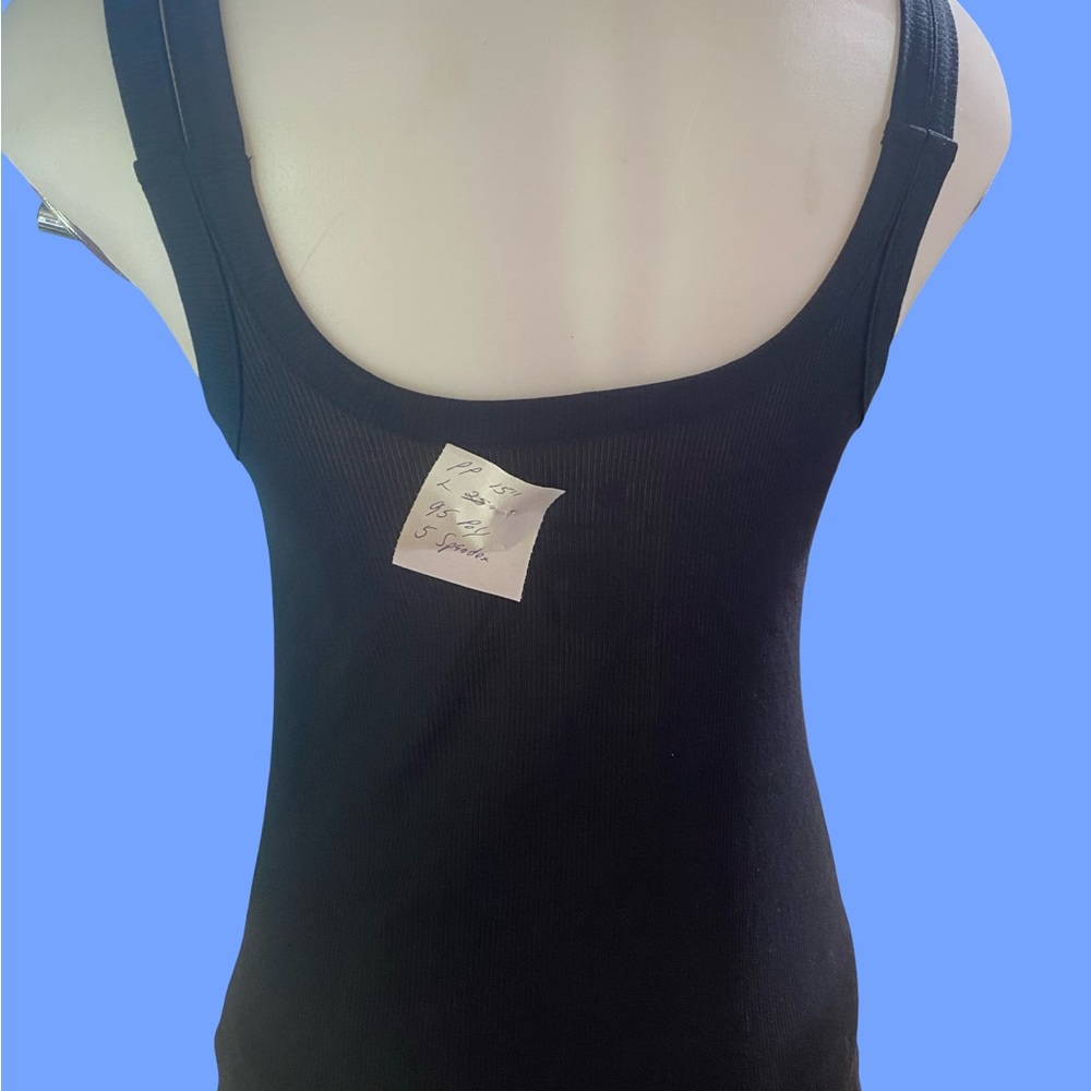 All in Motion Black Ribbed Tank Top NWOT